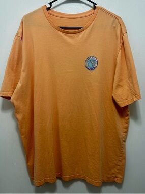 Tommy Bahama Orange Short Sleeve Crewneck Tee with Small Chest Emblem